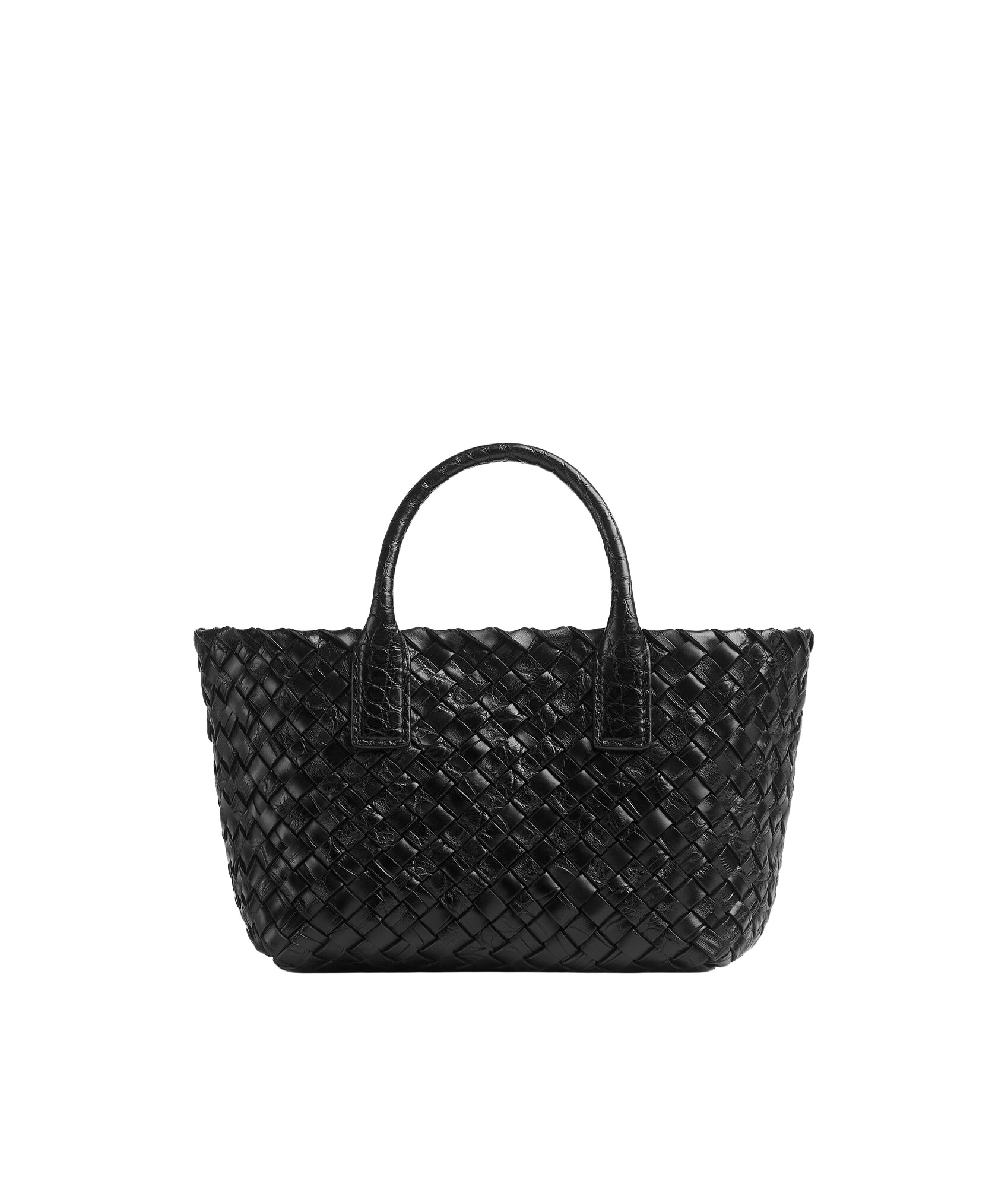 Black-Womens-Mini-Cabat-in-Black-coveti96593_nobg Khaite Women's Mini Cabat in Black - Black Mini Bags - The Lotus Tote Bag - Shop at Luxury Shoes
