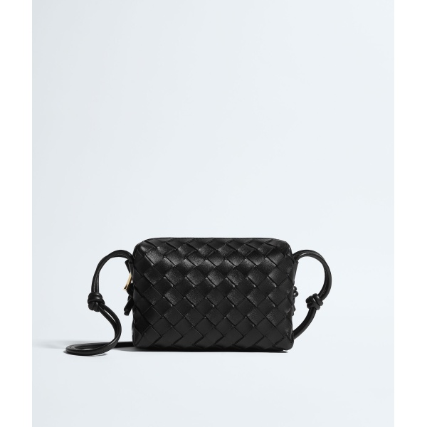 Khaite Women's Mini Loop Camera Bag in Black - Black Mini Bags - The Lotus Tote Bag - Shop at Luxury Shoes 