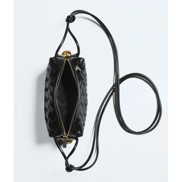 Khaite Women's Mini Loop Metal Knots in Black - Black Mini Bags - The Lotus Tote Bag - Shop at Luxury Shoes 