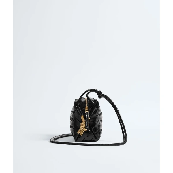 Khaite Women's Mini Loop Metal Knots in Black - Black Mini Bags - The Lotus Tote Bag - Shop at Luxury Shoes 