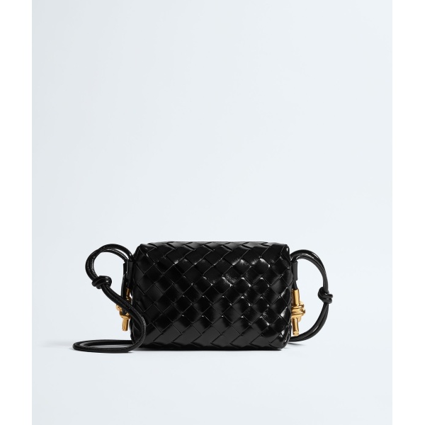 Khaite Women's Mini Loop Metal Knots in Black - Black Mini Bags - The Lotus Tote Bag - Shop at Luxury Shoes 