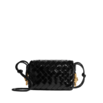 Khaite Women's Mini Loop Metal Knots in Black - Black Mini Bags - The Lotus Tote Bag - Shop at Luxury Shoes 