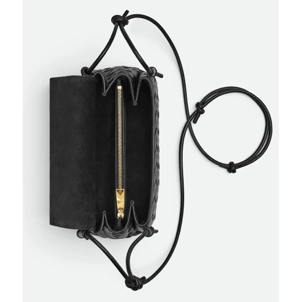 Khaite Women's Notturno in Black - Black Shoulder & Crossbody Bags - The Lotus Tote Bag - Shop at Luxury Shoes 