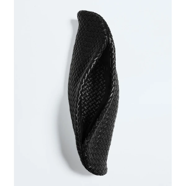 Khaite Women's Onda Clutch in Black - Black Clutch Bags - The Lotus Tote Bag - Shop at Luxury Shoes 