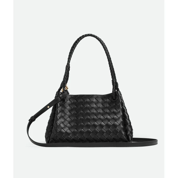 Khaite Women's Parachute in Black - Black Shoulder & Crossbody Bags - The Lotus Tote Bag - Shop at Luxury Shoes 
