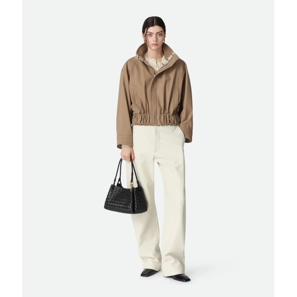 Khaite Women's Parachute in Black - Black Shoulder & Crossbody Bags - The Lotus Tote Bag - Shop at Luxury Shoes 