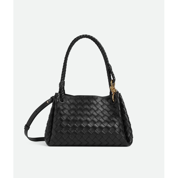 Khaite Women's Parachute in Black - Black Shoulder & Crossbody Bags - The Lotus Tote Bag - Shop at Luxury Shoes 