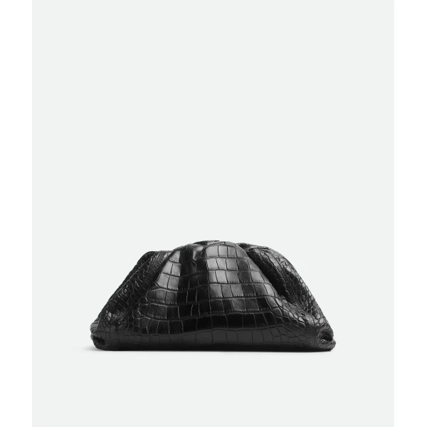 Khaite Women's Pouch in Black - Black Clutch Bags - The Lotus Tote Bag - Shop at Luxury Shoes 
