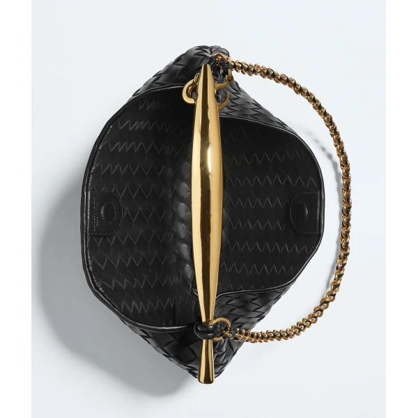 Khaite Women's Sardine Chain in Black - Black Shoulder & Crossbody Bags - The Lotus Tote Bag - Shop at Luxury Shoes 