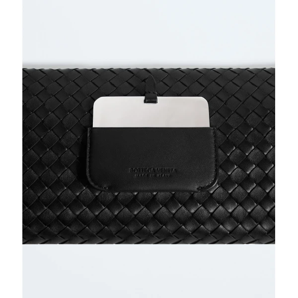 Khaite Women's Serata Clutch in Black - Black Clutch Bags - The Lotus Tote Bag - Shop at Luxury Shoes 