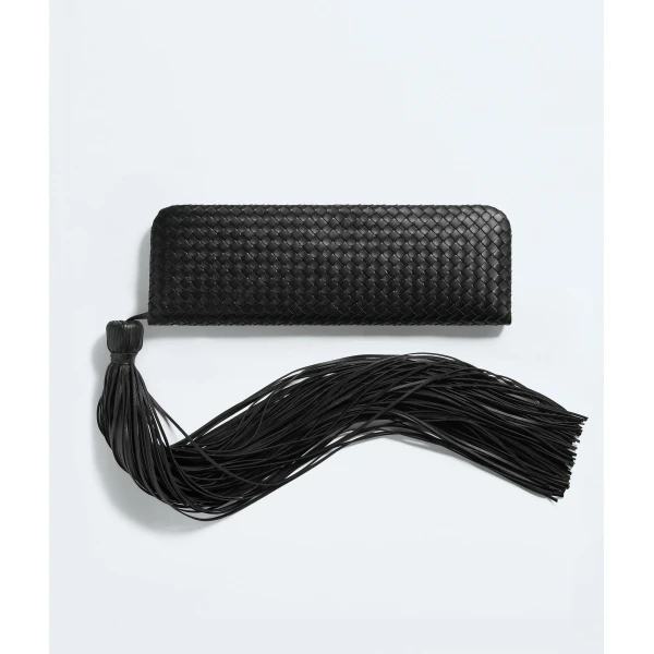 Khaite Women's Serata Clutch in Black - Black Clutch Bags - The Lotus Tote Bag - Shop at Luxury Shoes 