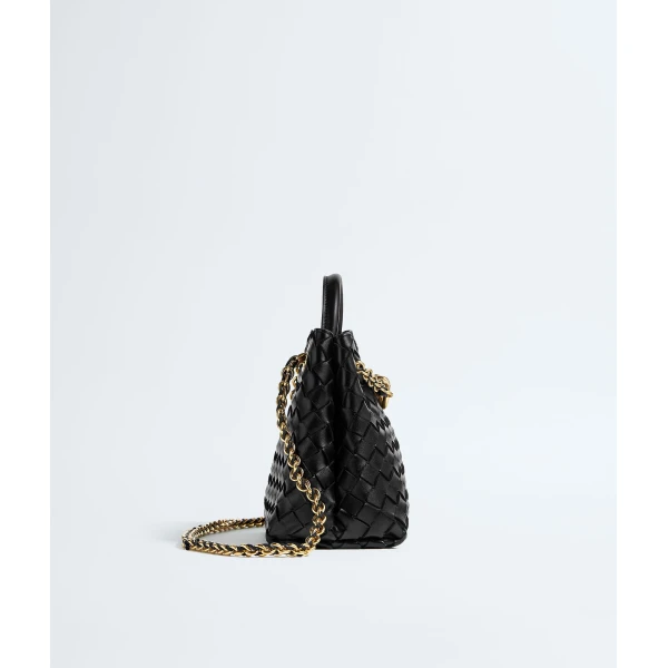 Khaite Women's Small Andiamo Chain in Black - Black Shoulder & Crossbody Bags - The Lotus Tote Bag - Shop at Luxury Shoes 