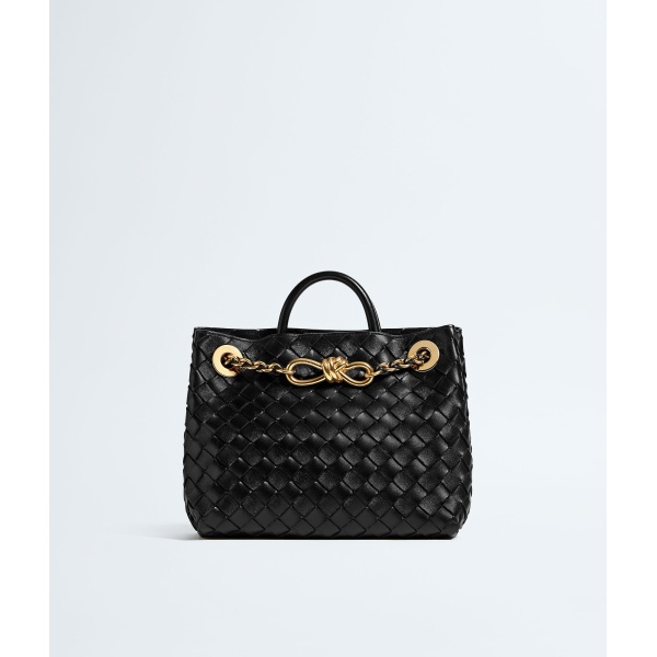Khaite Women's Small Andiamo Chain in Black - Black Shoulder & Crossbody Bags - The Lotus Tote Bag - Shop at Luxury Shoes 