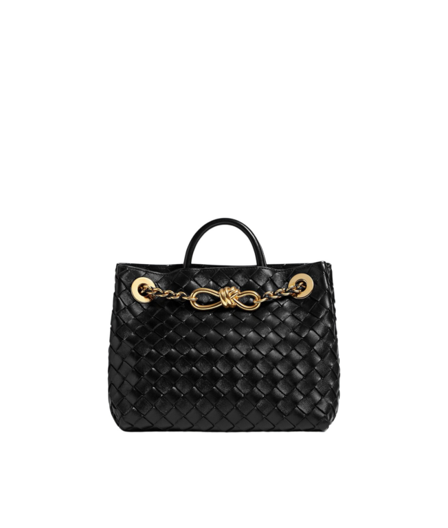 Khaite Women's Small Andiamo Chain in Black - Black Shoulder & Crossbody Bags - The Lotus Tote Bag - Shop at Luxury Shoes 