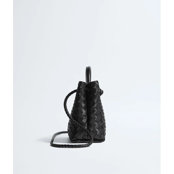 Khaite Women's Small Andiamo in Black - Black Totes & Top-Handle Bags - The Lotus Tote Bag - Shop at Luxury Shoes 