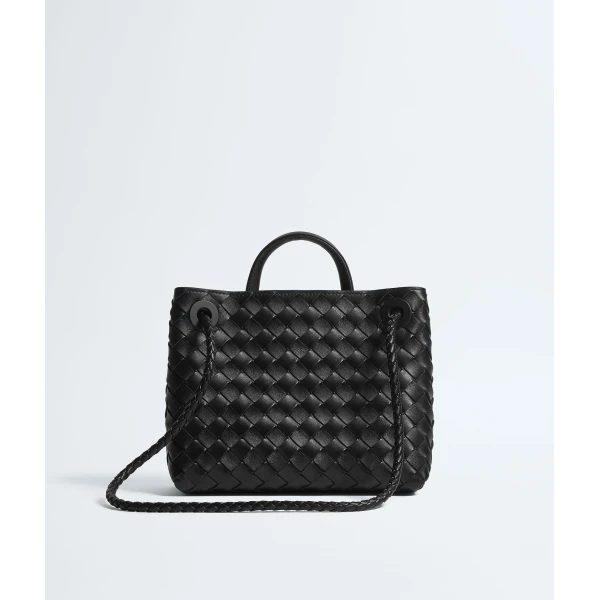 Khaite Women's Small Andiamo in Black - Black Totes & Top-Handle Bags - The Lotus Tote Bag - Shop at Luxury Shoes 