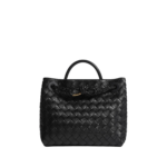 Black-Womens-Small-Andiamo-in-Black-coveti34129_nobg Khaite Women's Small Andiamo in Black - Black Totes & Top-Handle Bags - The Lotus Tote Bag - Shop at Luxury Shoes