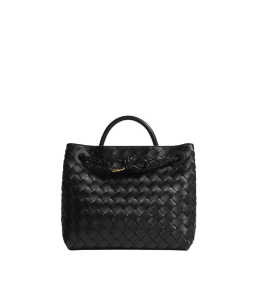 Khaite Women's Small Andiamo in Black - Black Totes & Top-Handle Bags - The Lotus Tote Bag - Shop at Luxury Shoes 