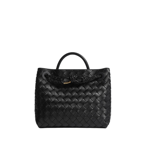 Khaite Women's Small Andiamo in Black - Black Totes & Top-Handle Bags - The Lotus Tote Bag - Shop at Luxury Shoes 