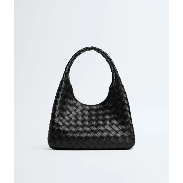 Khaite Women's Small Campana in Black - Black Shoulder & Crossbody Bags - The Lotus Tote Bag - Shop at Luxury Shoes 