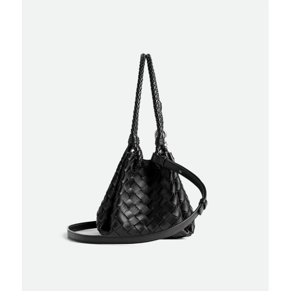 Khaite Women's Small Parachute in Black - Black Shoulder & Crossbody Bags - The Lotus Tote Bag - Shop at Luxury Shoes 