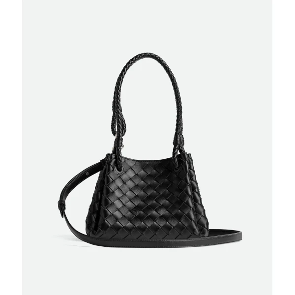 Khaite Women's Small Parachute in Black - Black Shoulder & Crossbody Bags - The Lotus Tote Bag - Shop at Luxury Shoes 