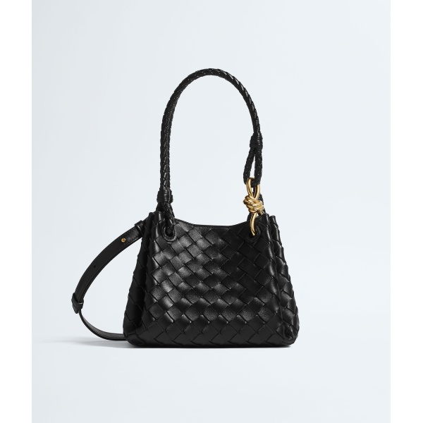 Khaite Women's Small Parachute in Black - Black Shoulder & Crossbody Bags - The Lotus Tote Bag - Shop at Luxury Shoes 