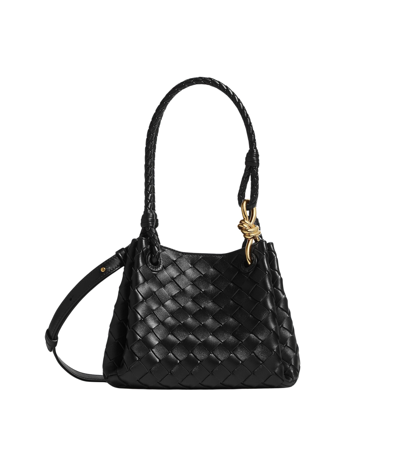 Black-Womens-Small-Parachute-in-Black-coveti-626457_nobg Bottega Veneta Women’s Small Parachute in Black