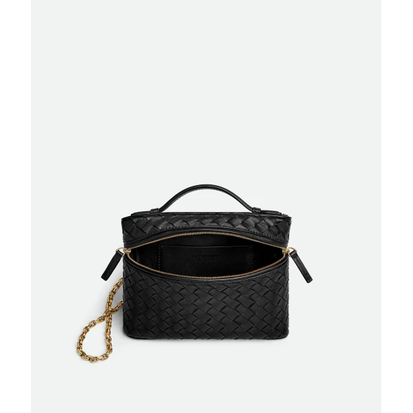 Khaite Women's Small Soft Vanity in Black - Black Clutch Bags - The Lotus Tote Bag - Shop at Luxury Shoes 