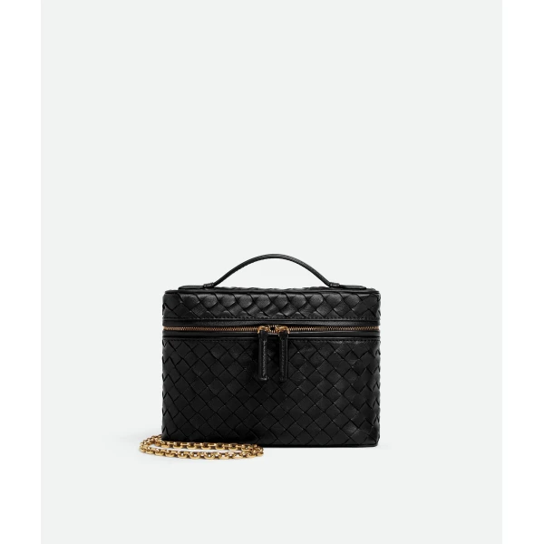 Khaite Women's Small Soft Vanity in Black - Black Clutch Bags - The Lotus Tote Bag - Shop at Luxury Shoes 