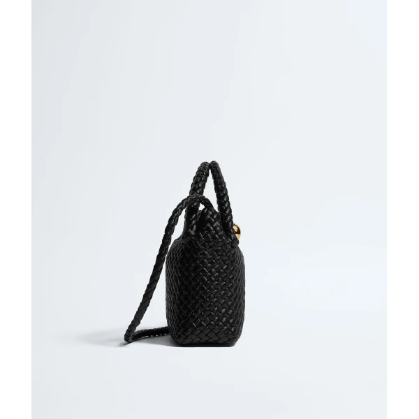 Khaite Women's Small Tosca in Black - Black Shoulder & Crossbody Bags - The Lotus Tote Bag - Shop at Luxury Shoes 