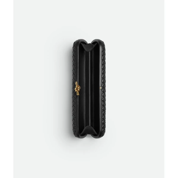 Khaite Women's Stretch Knot in Black - Black Clutch Bags - The Lotus Tote Bag - Shop at Luxury Shoes 