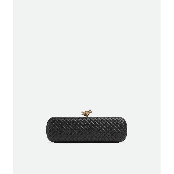 Khaite Women's Stretch Knot in Black - Black Clutch Bags - The Lotus Tote Bag - Shop at Luxury Shoes 