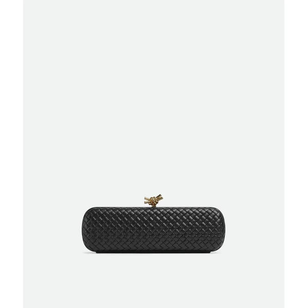 Khaite Women's Stretch Knot in Black - Black Clutch Bags - The Lotus Tote Bag - Shop at Luxury Shoes 