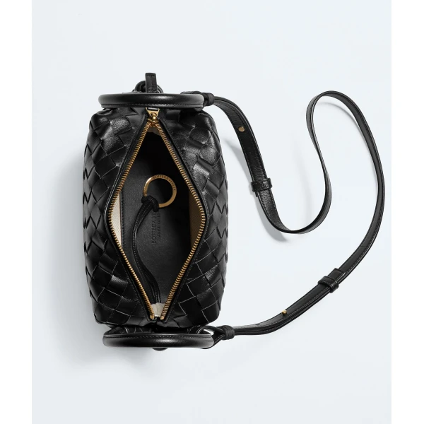 Khaite Women's Top Handle Loop in Black - Black Totes & Top-Handle Bags - The Lotus Tote Bag - Shop at Luxury Shoes 