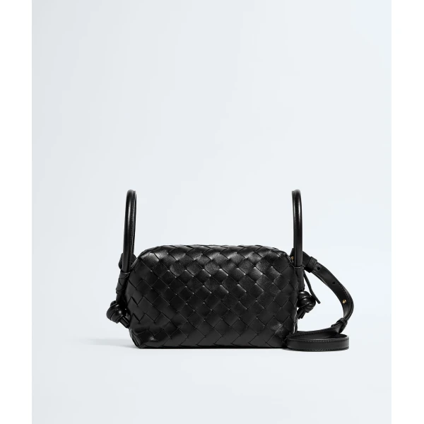 Khaite Women's Top Handle Loop in Black - Black Totes & Top-Handle Bags - The Lotus Tote Bag - Shop at Luxury Shoes 