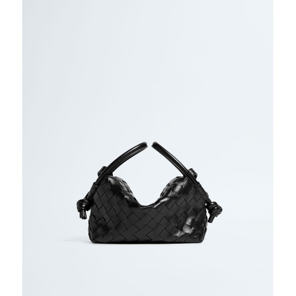 Khaite Women's Top Handle Loop in Black - Black Totes & Top-Handle Bags - The Lotus Tote Bag - Shop at Luxury Shoes 