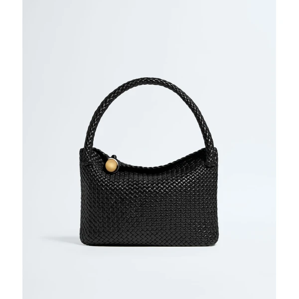 Khaite Women's Tosca in Black - Black Shoulder & Crossbody Bags - The Lotus Tote Bag - Shop at Luxury Shoes 