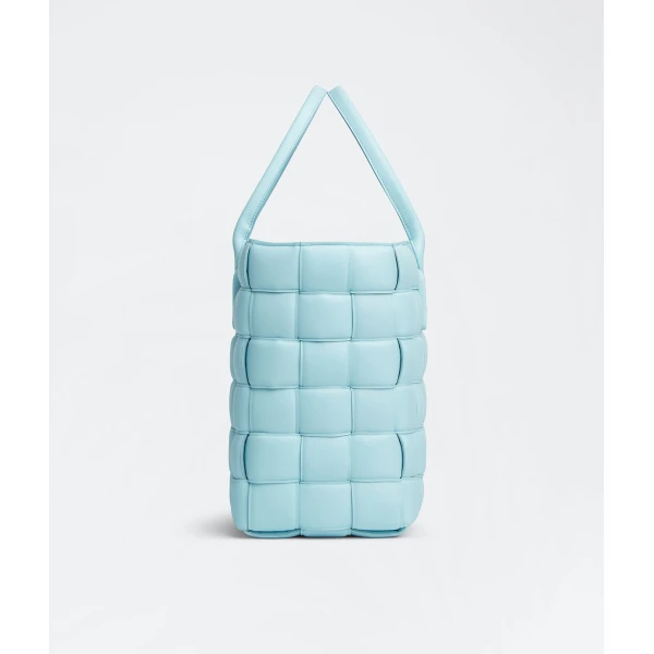Khaite Tote Bag in Topazio - Blue Totes & Top-Handle Bags - The Lotus Tote Bag - Shop at Luxury Shoes 