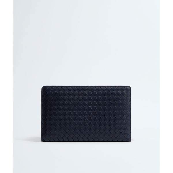 Khaite Women's Agenda Clutch in Midnight - Blue Clutch Bags - The Lotus Tote Bag - Shop at Luxury Shoes 