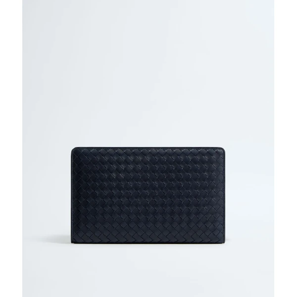 Khaite Women's Agenda Clutch in Midnight - Blue Clutch Bags - The Lotus Tote Bag - Shop at Luxury Shoes 