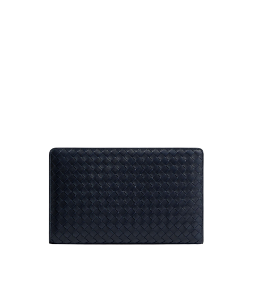 Khaite Women's Agenda Clutch in Midnight - Blue Clutch Bags - The Lotus Tote Bag - Shop at Luxury Shoes 