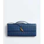 Khaite Women's Andiamo Clutch in Blue venezia - Blue Clutch Bags - The Lotus Tote Bag - Shop at Luxury Shoes 