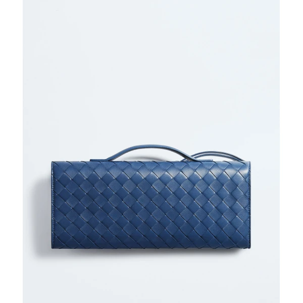 Khaite Women's Andiamo Clutch in Blue venezia - Blue Clutch Bags - The Lotus Tote Bag - Shop at Luxury Shoes 
