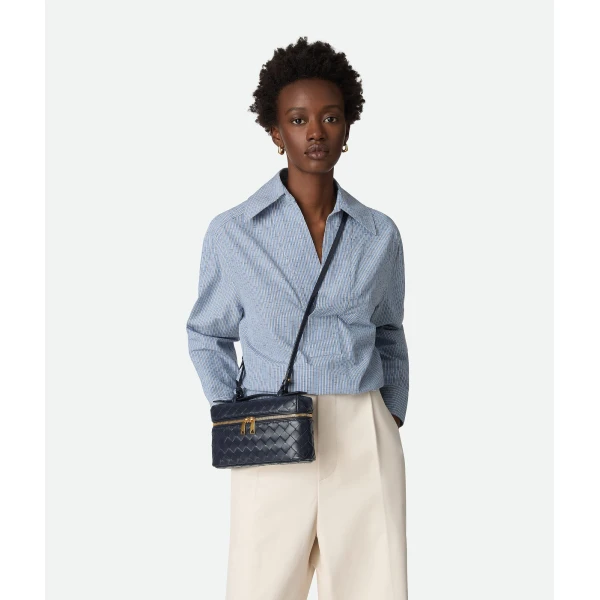 Khaite Women's Bang Bang in Nocturnal - Blue Shoulder & Crossbody Bags - The Lotus Tote Bag - Shop at Luxury Shoes 