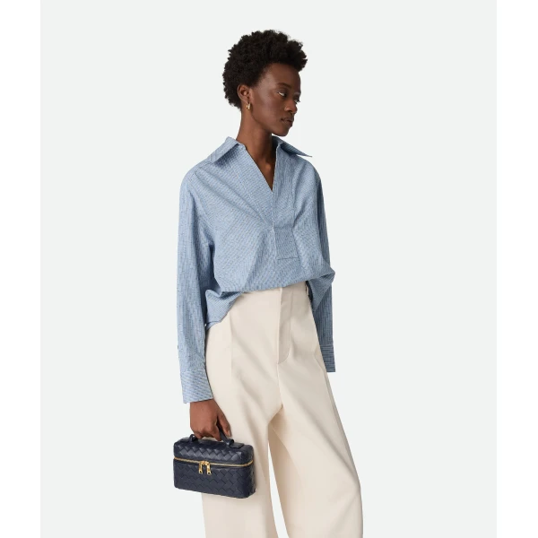 Khaite Women's Bang Bang in Nocturnal - Blue Shoulder & Crossbody Bags - The Lotus Tote Bag - Shop at Luxury Shoes 