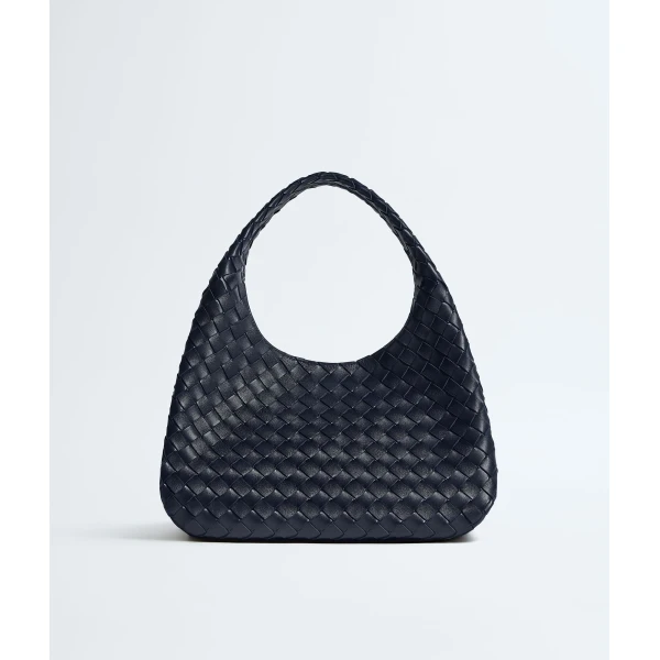 Khaite Women's Campana in Midnight - Blue Shoulder & Crossbody Bags - The Lotus Tote Bag - Shop at Luxury Shoes 