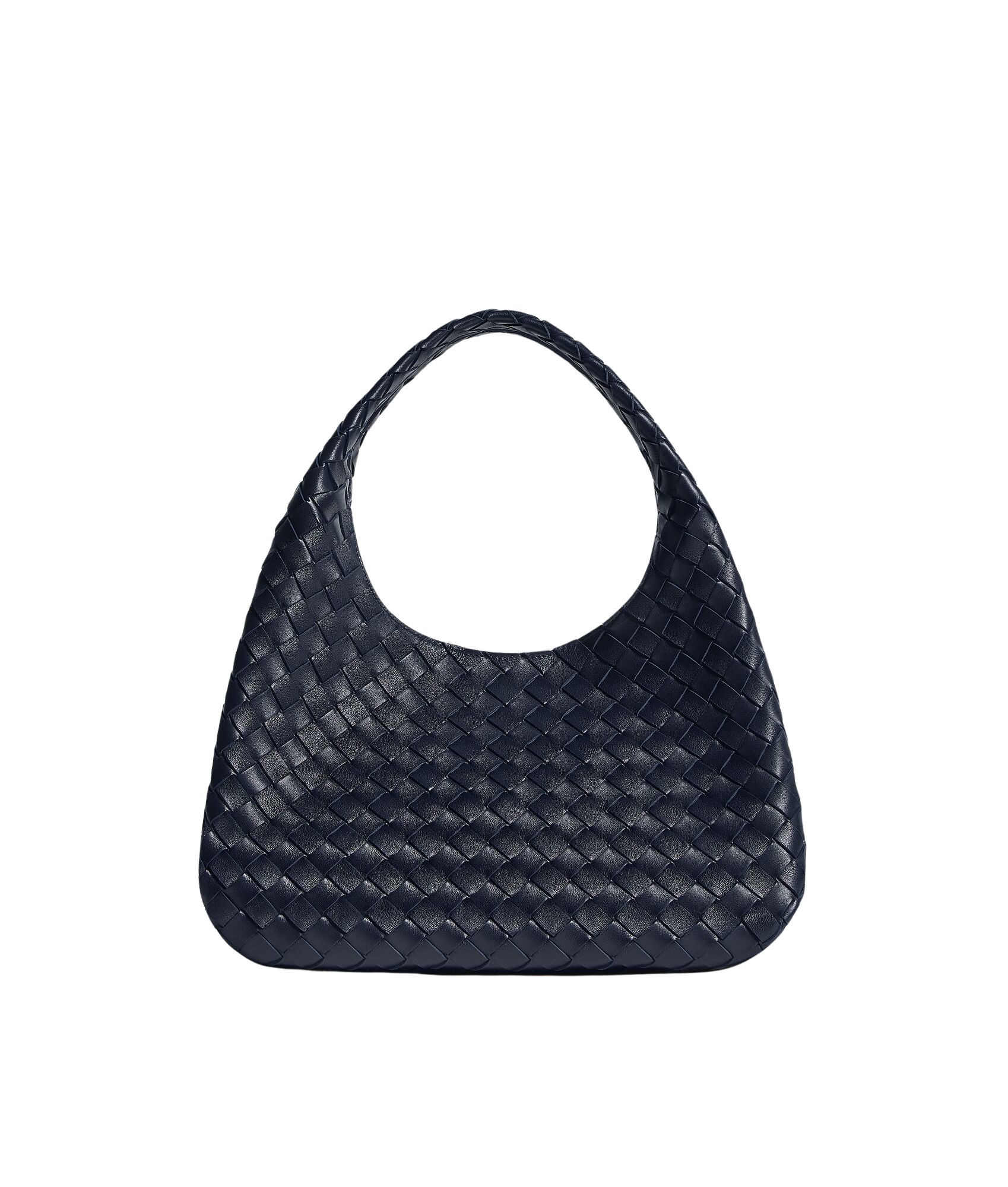 Blue-Womens-Campana-in-Midnight-coveti23422_nobg Khaite Women's Campana in Midnight - Blue Shoulder & Crossbody Bags - The Lotus Tote Bag - Shop at Luxury Shoes