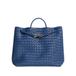 Khaite Women's Large Andiamo in Blue venezia - Blue Totes & Top-Handle Bags - The Lotus Tote Bag - Shop at Luxury Shoes 