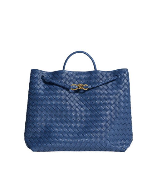 Khaite Women's Large Andiamo in Blue venezia - Blue Totes & Top-Handle Bags - The Lotus Tote Bag - Shop at Luxury Shoes 